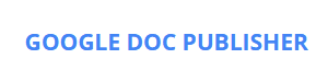 Google Doc Publisher logo